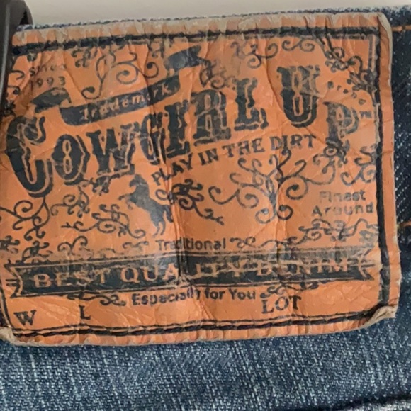 Classic Blue Straight Leg Jeans with Natural Whiskering - Picture 4 of 10